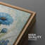Œuvre botanique florale bleue, images de décoration murale fleur douce, impression sur toile encadrée-126136886-126136887