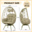 Chaises longues pivotantes de patio, chaise en rotin moderne en acier pour la maison