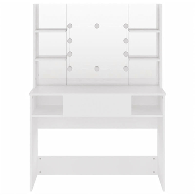 Wafrt Dressing Table with Mirror, White