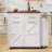 47.2" Farmhouse Kitchen Island With Drop Leaf-1329274925