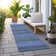 Kinslee Washable Striped Indoor / Outdoor Rug