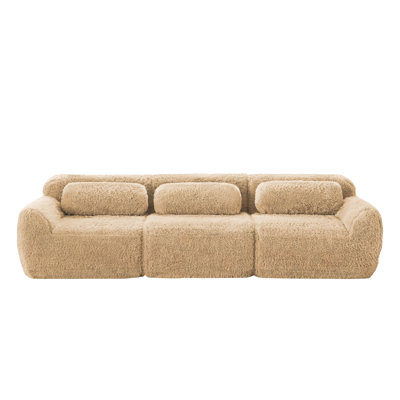 Spacious Plush Sectionals, Modern Design With Ottoman For Home