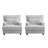 Modern Upholstered Arm Accent Chair With Pillow(Set of 2)-115747890