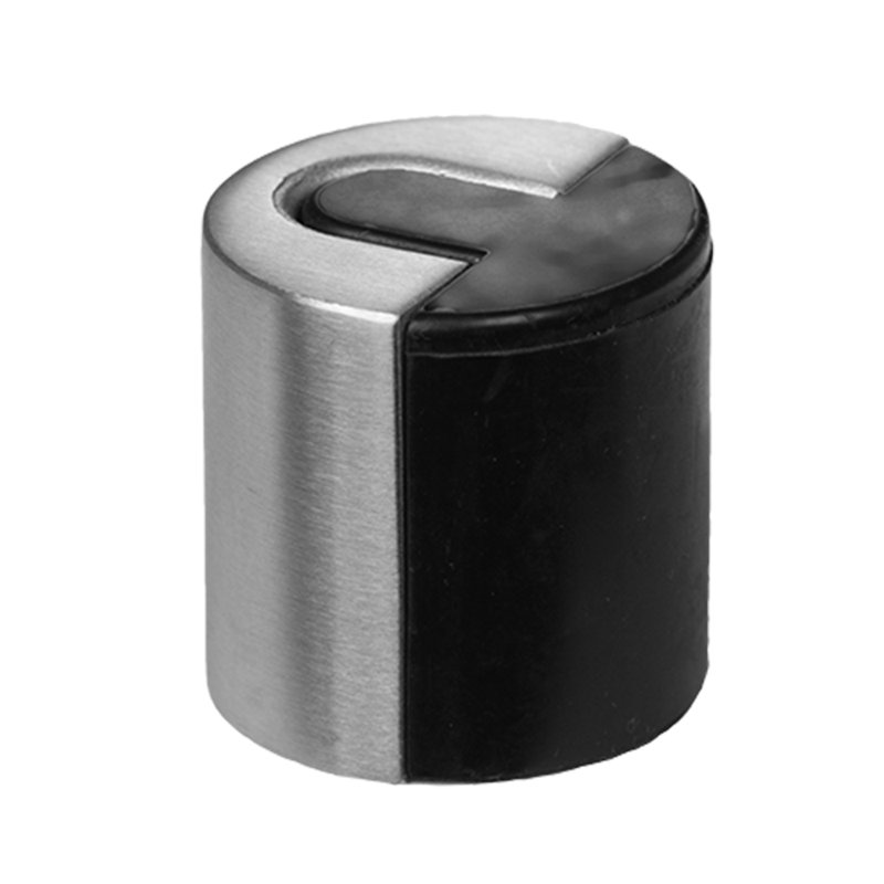 Stainless Steel Floor Mount Stop, Satin Stainless Steel