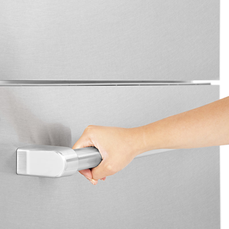 ZLINE 30 Autograph Edition 16.1 cu. ft. Built-in 2-Door Bottom Freezer Refrigerator with Accent, Stainless Steel