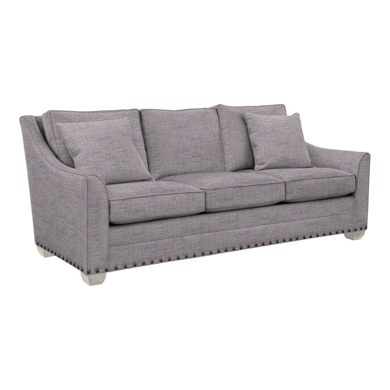 Canapé Nicholas, Chenille nomade ardoise Crypton®, Wrenn, Oui