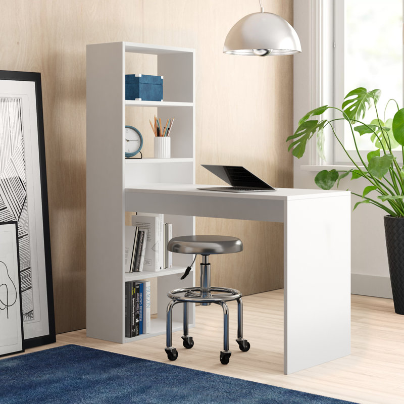 Jagger L-Shaped Solid Wood Base Writing Desk