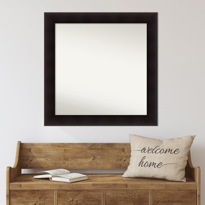 Miroir mural Jillissa, Noir, Carré, 31.75" x 31.75"