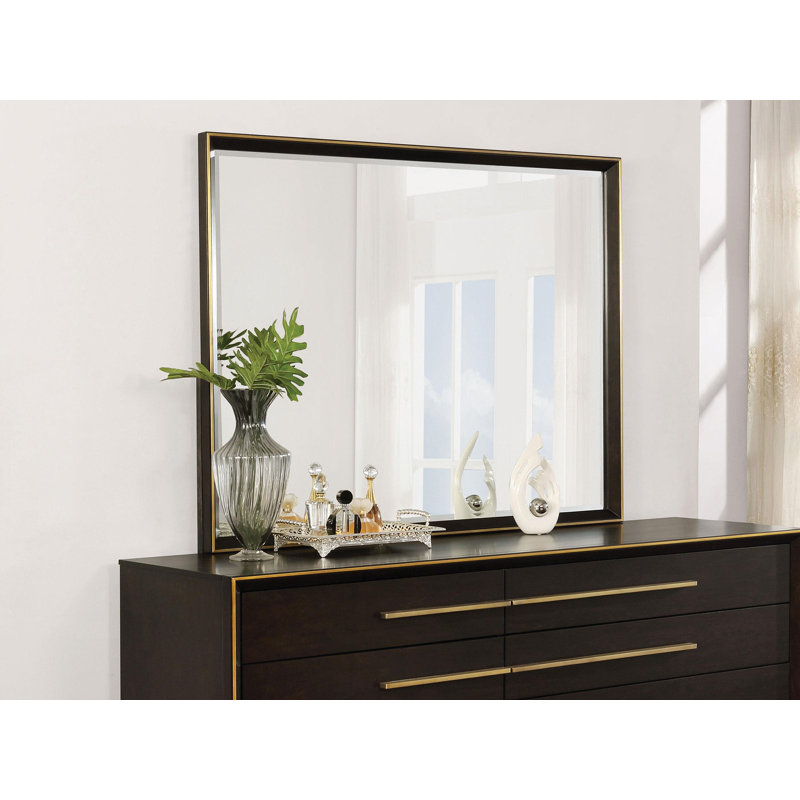 Miroir Jeannie, Marron foncé
