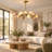 Granier 18 - LightsLuxury Sputnik Globe Kitchen Island Alabaster Chandelier(Bulbs Included)