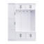 59" Wide Entry Hall Tree With 6 Cabinets And Adjustable Shelves-263804813