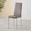 Eubanks Faux Leather Modern Tall Back Dining Chairs with Metal Legs & Diamond Stitching-1969960196-1902841194-1969960207