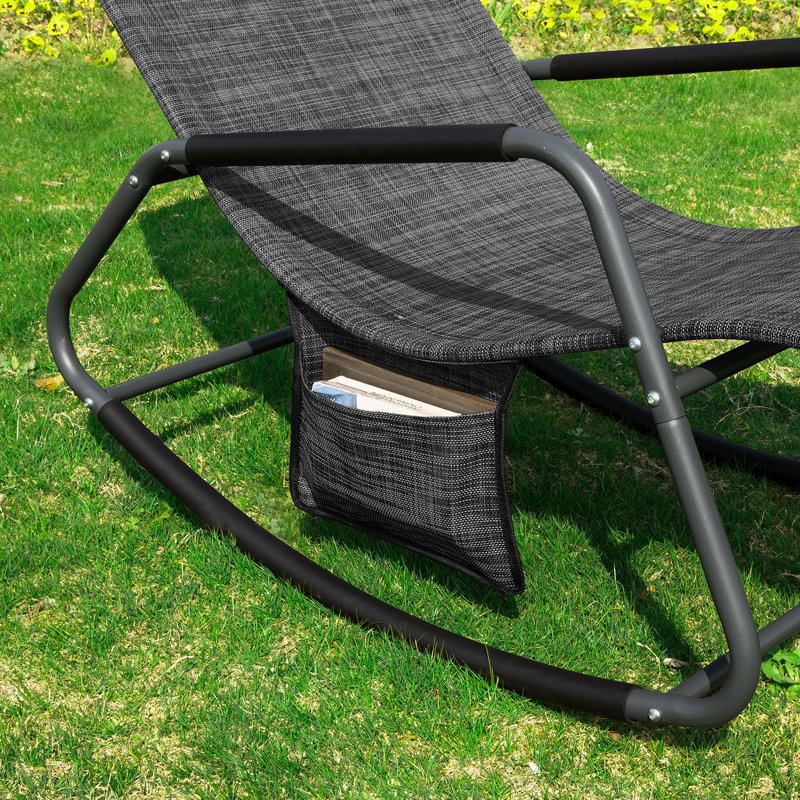 Horance Single Chaise, Black
