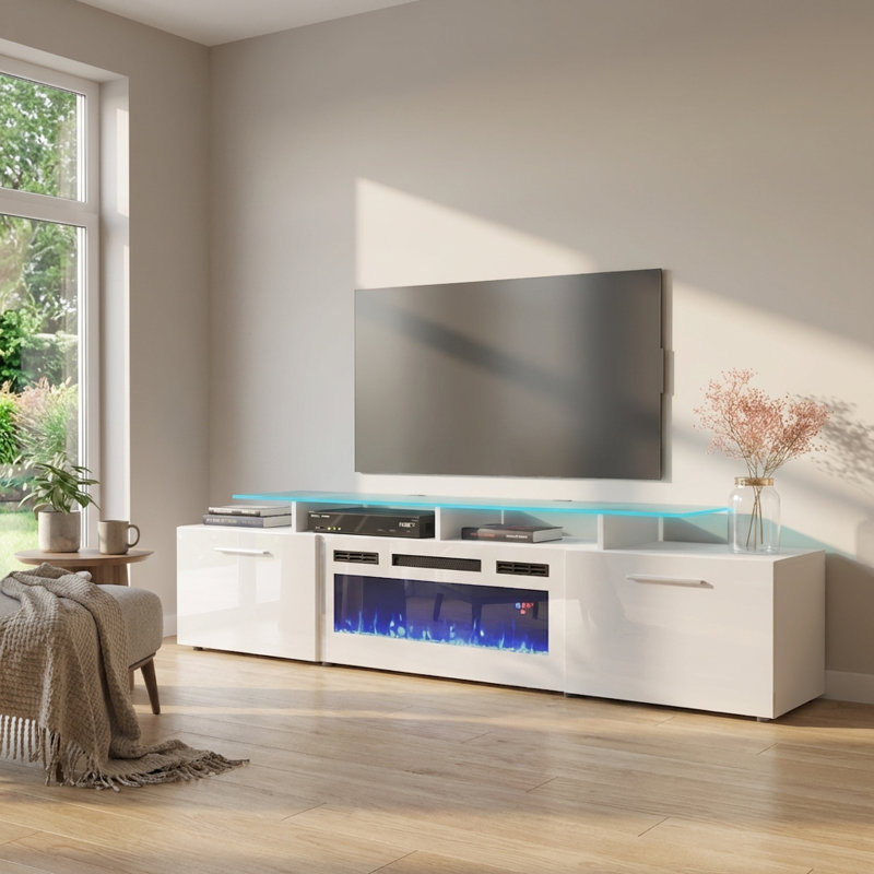Meuble télé blanc R-75, Blanc
