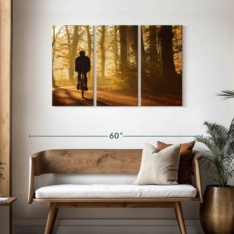 Sireci Autumn Biking, 32" H x 50" W