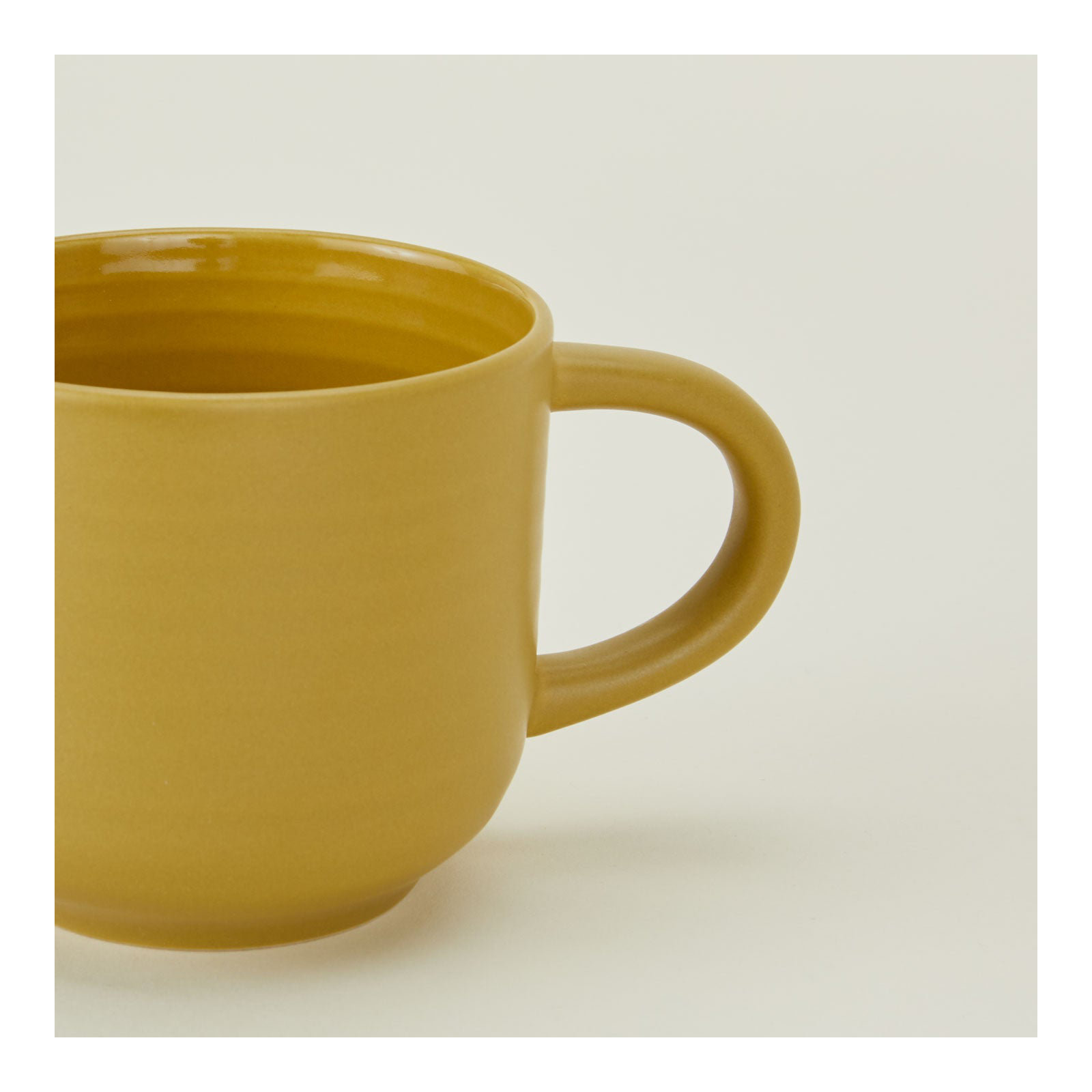 Hirma Stoneware Coffee Mug, Mustard