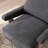 Thickly Padded Linen Solid Wood Armchair-243090306