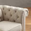 Causeuse rembourrée capitonnée, causeuse Chesterfield avec accoudoir à accoudoirs à défilement, canapé modulaire pour le bureau du salon-1596658465