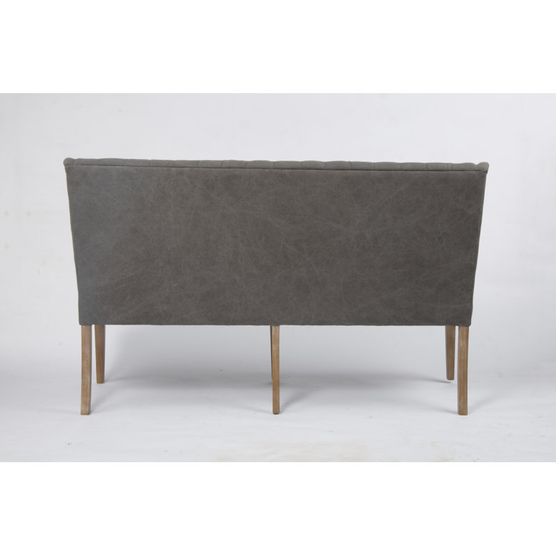 Banc de salle à manger rembourré Alexa Capri, Gris