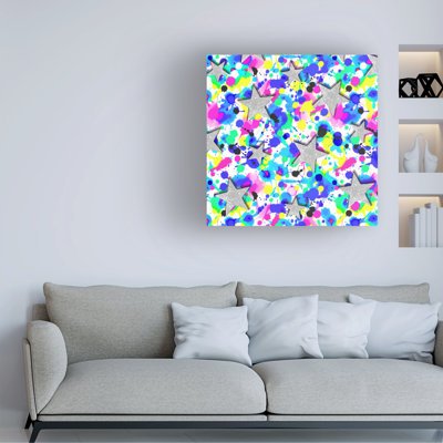 Jess Stempel Inky Stars Canvas Art