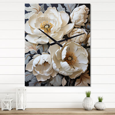 Ingebritt - Horloge murale tulipes
