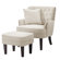 HIMO 28.3'' Wide Tufted Armchair and Ottoman