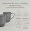 over&back Rimmed 16oz Semi-Matte Hand-Finished Stoneware Mugs, Set of 4-99312928