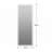 64"x21" Full Length Floor Mirror LED Whole Body Mirror