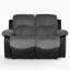 Hedgar 2 Seater Faux Leather Loveseat