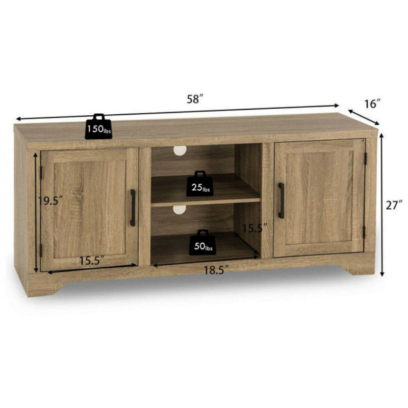Alyette Unfinished Entertainment Center for TVs up to 60"