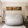 Big Joe Giant Foam Filled Bean Bag Sofa with Soft Removeable Cover