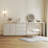 No Assembly Required Extendable 55.11''-110'' Makeup Vanities with Storage Space