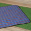1.50m x 1.15m Waterproof Patterned Picnic Blanket Rug with Carry Handle in Blue-1372713672