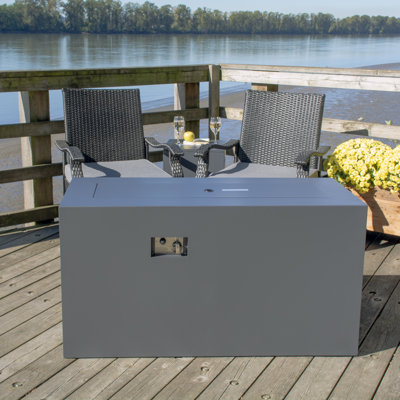Rectangle Aluminum Propane Smokeless Fire Pit