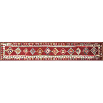 Runner One-of-a-Kind 2'8" X 14'9" 1960s Runner Wool Area Rug in