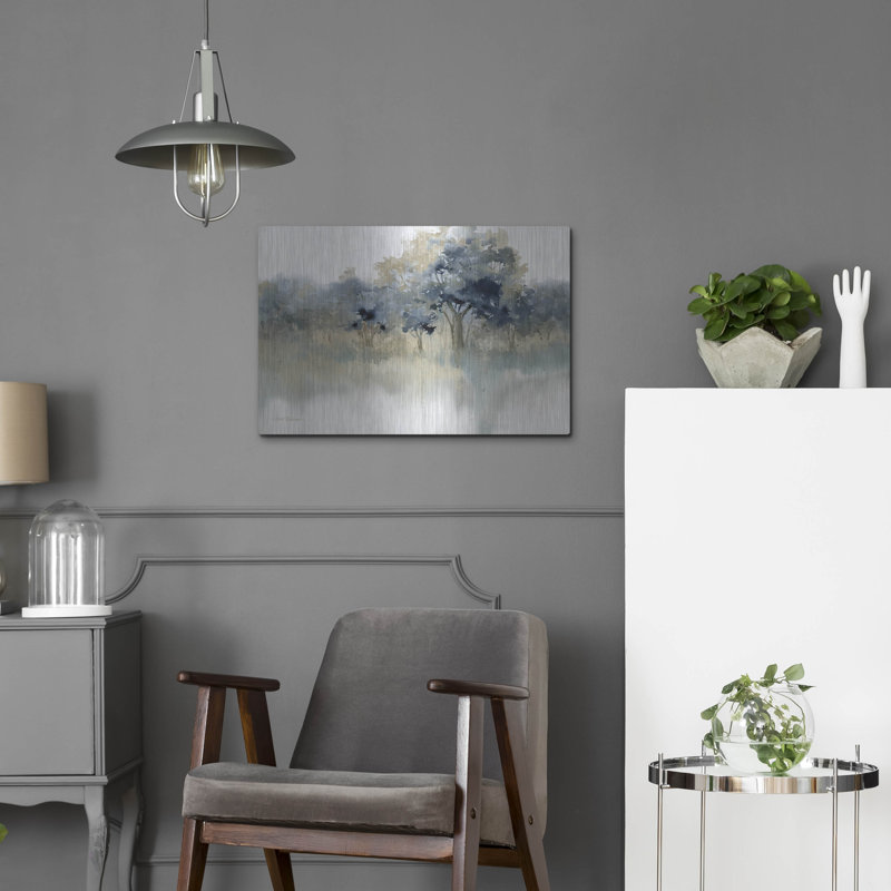 Winston Porter «Waters Edge II» par Carol Robinson, art mural en métal, H 16 po x l 24 po