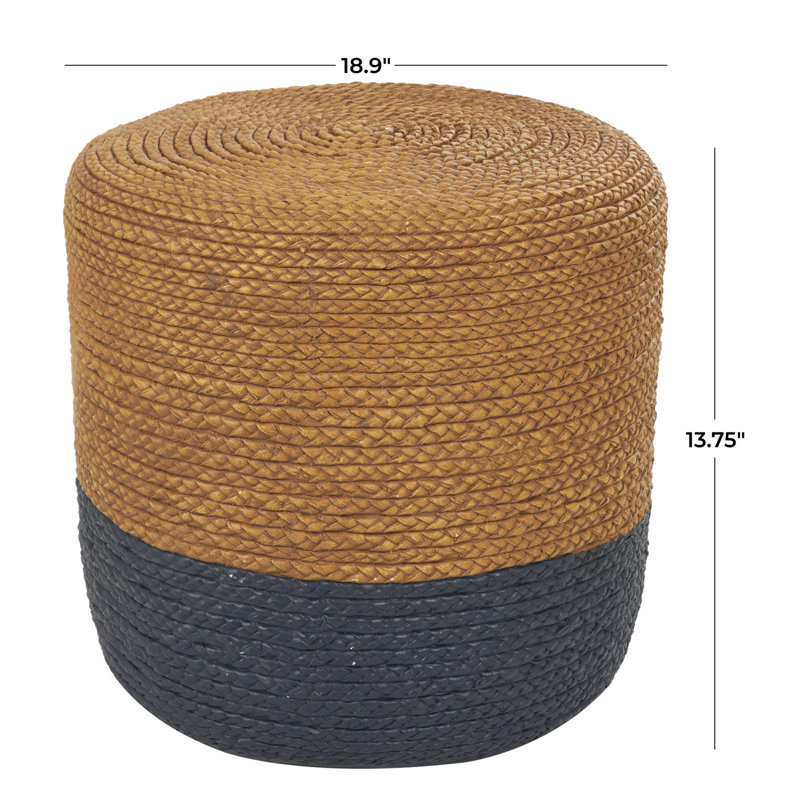 Tabouret de jardin en rotin Brinden