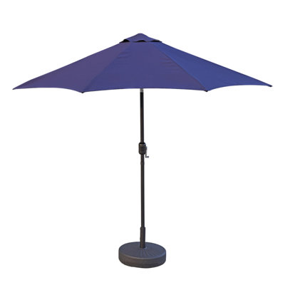 Outdoor Sunbrella Umbrella With Base, UV Fade Resistant & Water Repellent Replacement Canopy Outdoor Umbrella