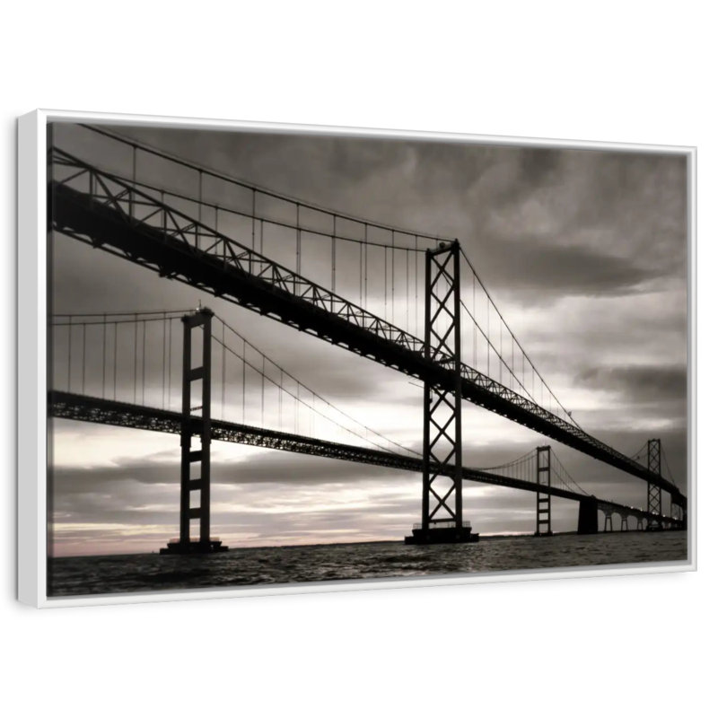 Pont Chesapeake, Cadre flottant blanc, 40 po x 27 po