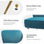 Euclid Velvet Accent Chair with Metal Legs-881292025