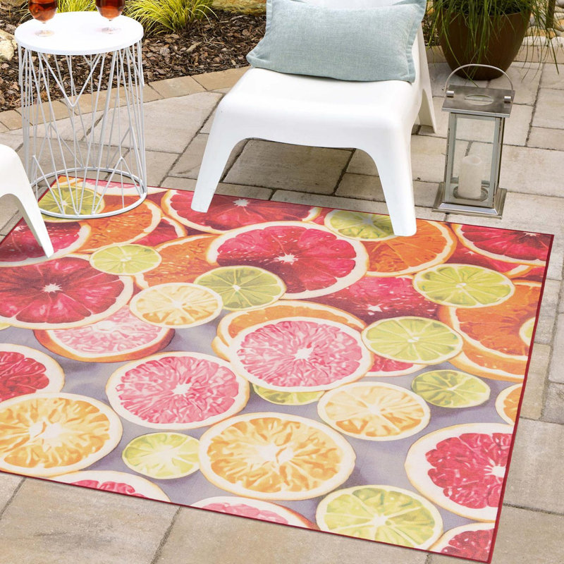 Tapis intérieur / extérieur Jill Zarin Antigua, Carré 10 pi