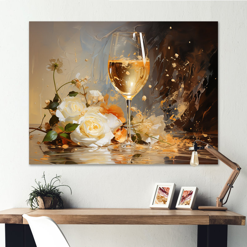 French Champagnes Cheers I sur impression sur toile, Toile tendue, H 34 po x l 44 po x P 1,5 po