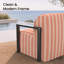 Canapé d'angle modulaire moderne en aluminium à structure ouverte, grand format, 4 pièces, avec coussins Sunbrella-1462971355