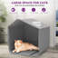 Adona Plastic Enclosed Litter Box with Scoop-88596632