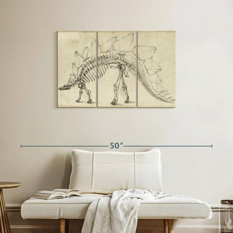 Brampt Dinosaur Study III, 24" H x 38" W