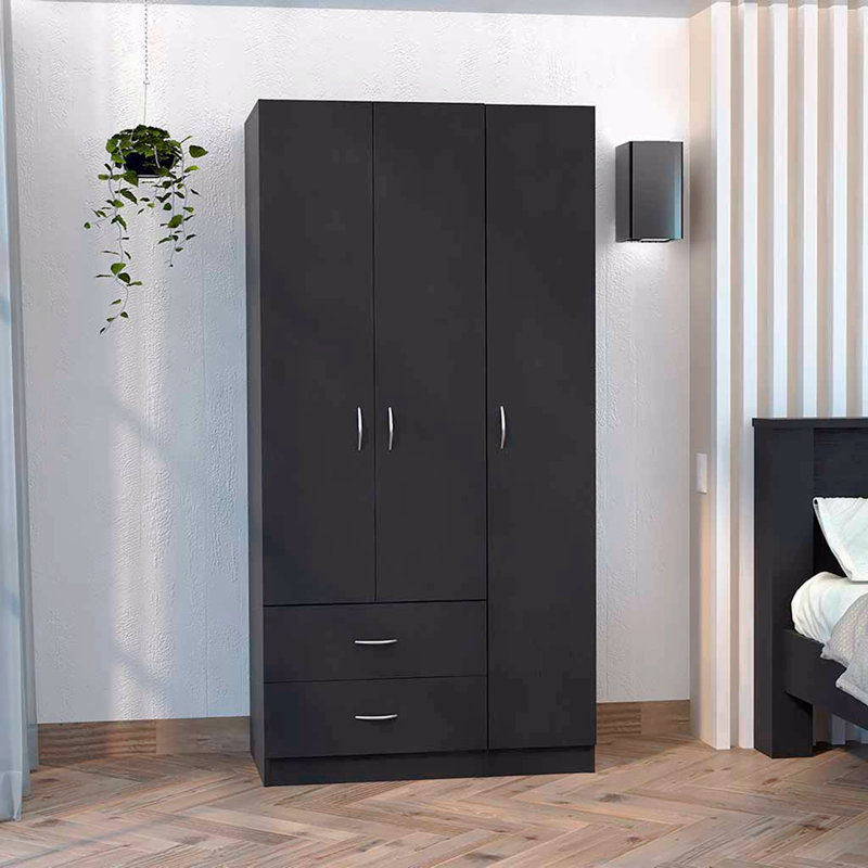 Armoire à trois portes, Noir