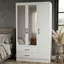 Millbury 3 Door 2 Drawer Wardrobe with Mirror-122739199