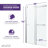 Kahn 60" W x 76" H Double Sliding Frameless Shower Door-52233370