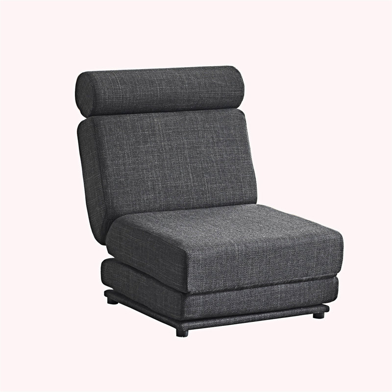 Canapé-lit moderne pliable, Gris foncé