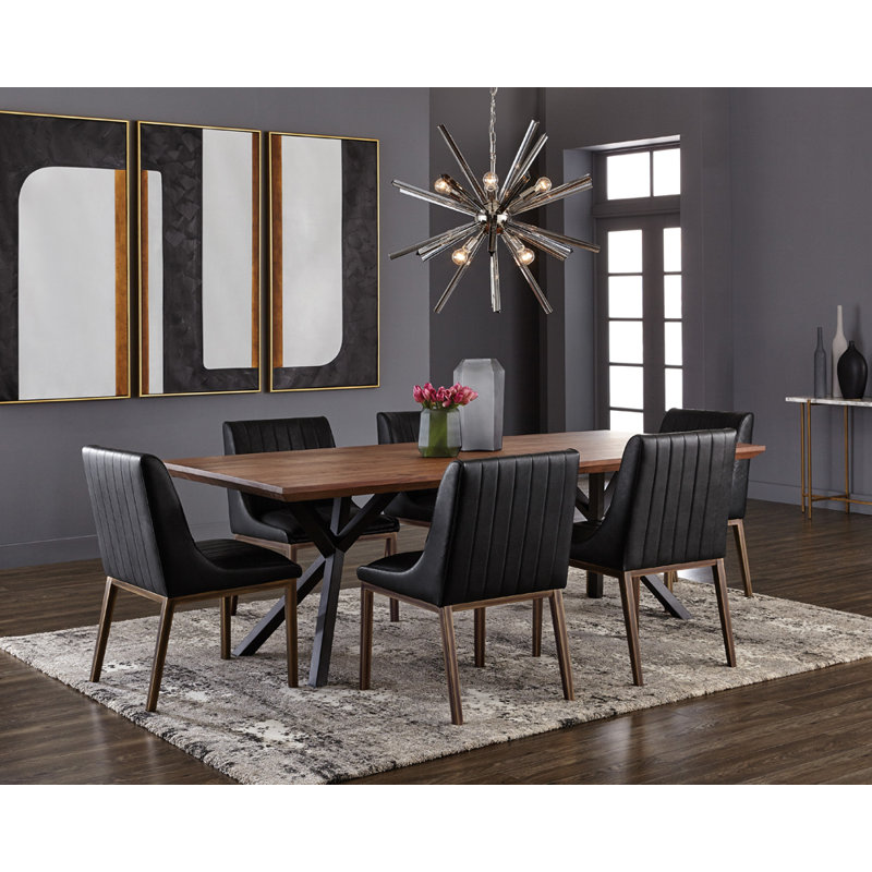 Spiva Upholstered Dining Chair, Vintage Black